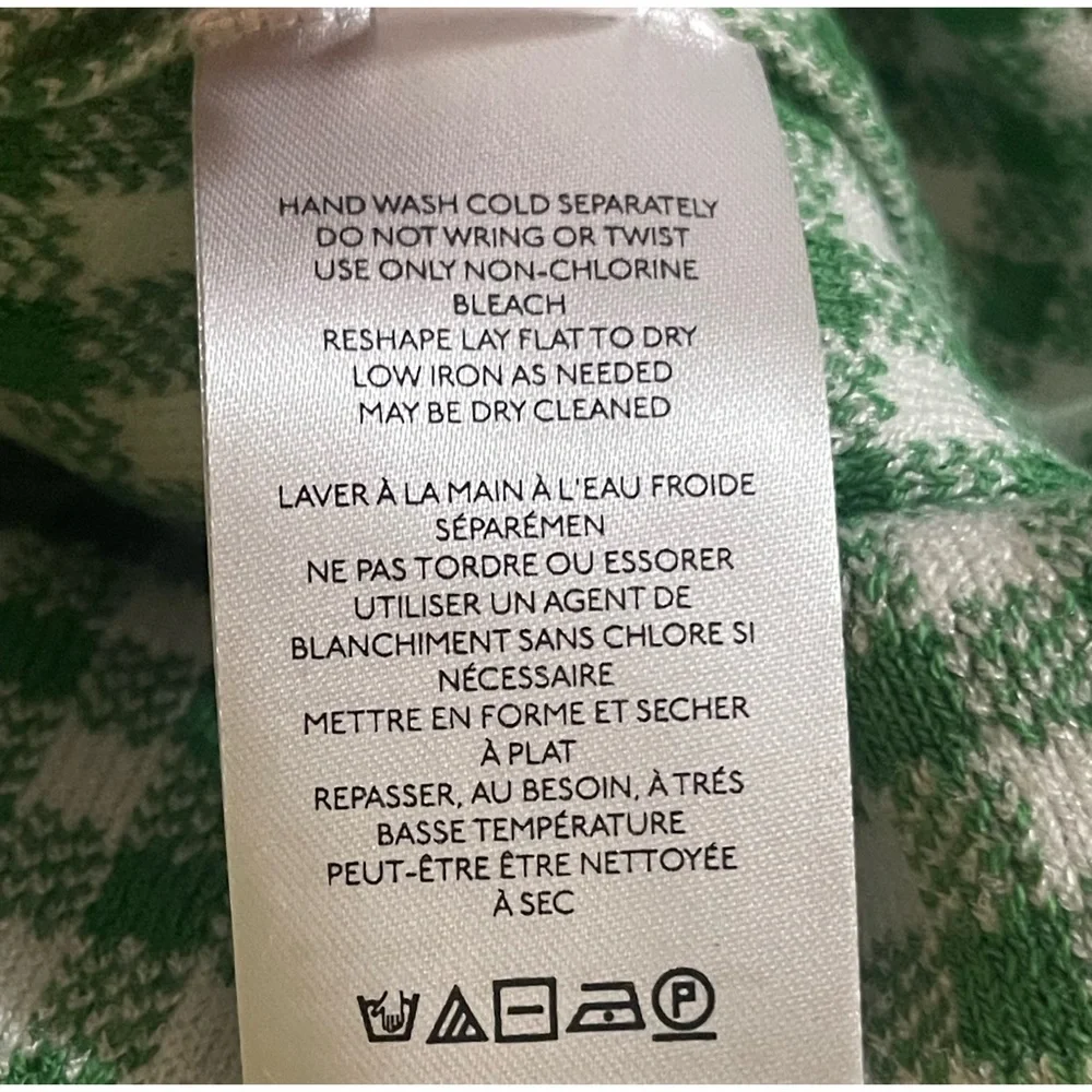 Anthropologie Gingham Knit Mini Dress NWT SZ XL - Picture 8 of 14